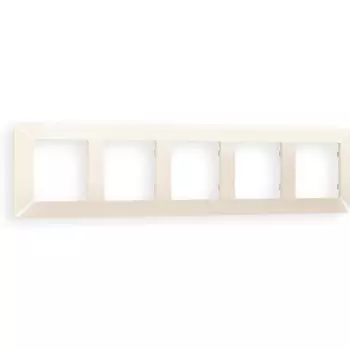 Рамка Ambrella Volt ALFA Line (Бежевый глянец) 5-ая AF110305