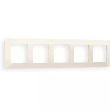 Рамка Ambrella Volt ALFA Line (Бежевый матовый) 5-ая AF110335