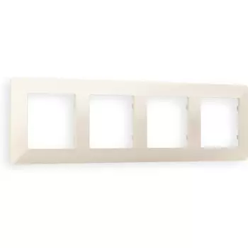 Рамка Ambrella Volt ALFA Line (Бежевый матовый) 4-ая AF110334