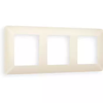 Рамка Ambrella Volt ALFA Line (Бежевый матовый) 3-ая AF110333