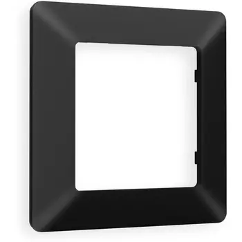 Рамка Ambrella Volt ALFA Line (Черный матовый) 1-ая AF110701