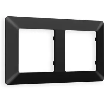 Рамка Ambrella Volt ALFA Line (Черный матовый) 2-ая AF110702