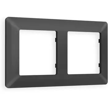 Рамка Ambrella Volt ALFA Line (Графит Мягкое касание) 2-ая AF110802