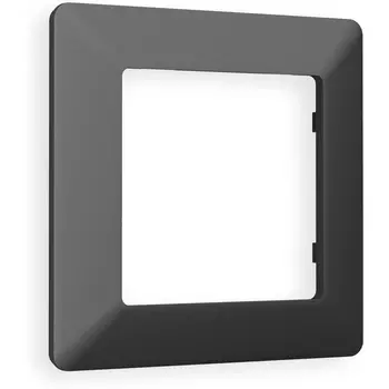 Рамка Ambrella Volt ALFA Line (Графит Мягкое касание) 1-ая AF110801