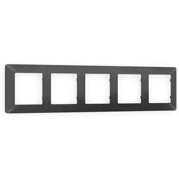 Рамка Ambrella Volt ALFA Line (Графит Мягкое касание) 5-ая AF110805