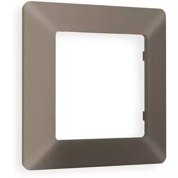 Рамка Ambrella Volt ALFA Line (Темная бронза матовый) 1-ая AF110631