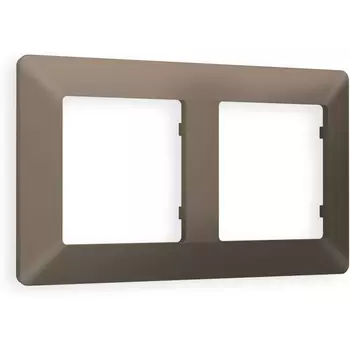 Рамка Ambrella Volt ALFA Line (Темная бронза матовый) 2-ая AF110632