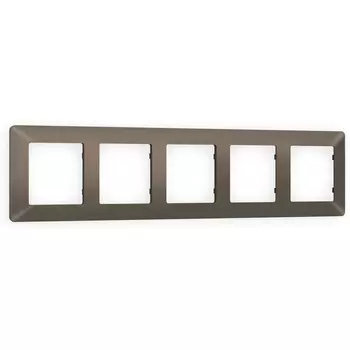 Рамка Ambrella Volt ALFA Line (Темная бронза матовый) 5-ая AF110635