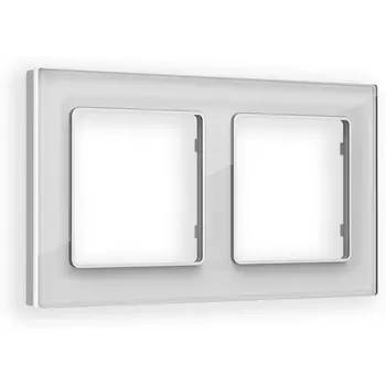 Рамка Ambrella Volt ALFA Platos (Серебро Стекло органическое) 2-ая AF330402