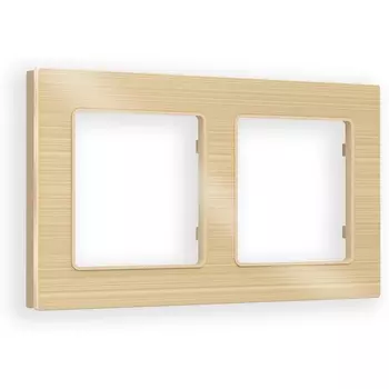 Рамка Ambrella Volt ALFA Platos (Шампань Металл шлифованный) 2-ая AF550302