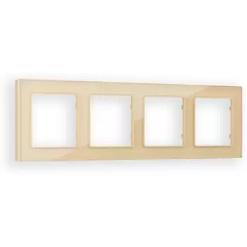 Рамка Ambrella Volt ALFA Platos (Шампань Стекло органическое) 4-ая AF330604