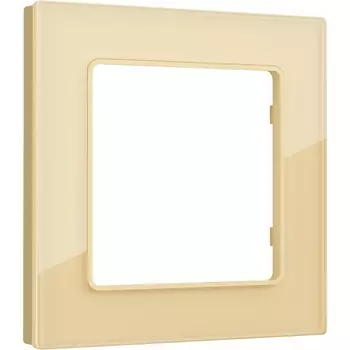 Рамка Ambrella Volt ALFA Platos (Шампань Стекло органическое) 1-ая AF330601