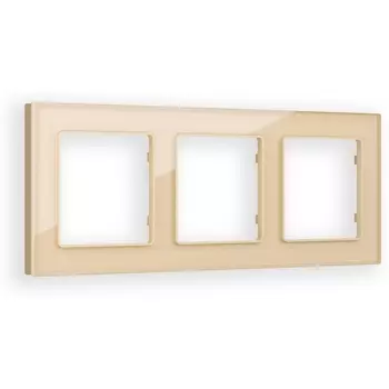 Рамка Ambrella Volt ALFA Platos (Шампань Стекло органическое) 3-ая AF330603