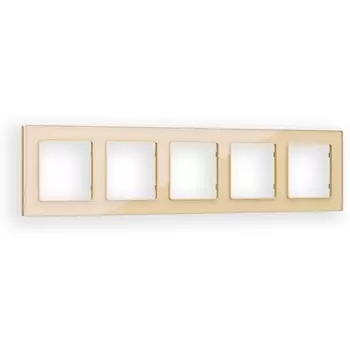 Рамка Ambrella Volt ALFA Platos (Шампань Стекло органическое) 5-ая AF330605