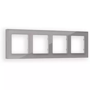 Рамка Ambrella Volt ALFA Platos (Сталь Стекло органическое) 4-ая AF330504