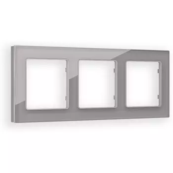 Рамка Ambrella Volt ALFA Platos (Сталь Стекло органическое) 3-ая AF330503