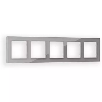 Рамка Ambrella Volt ALFA Platos (Сталь Стекло органическое) 5-ая AF330505