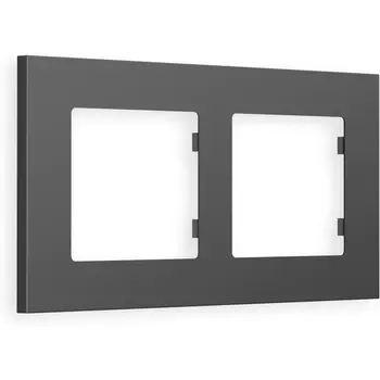 Рамка Ambrella Volt ALFA Qubi (Антрацит серый) 2-ая AF250652