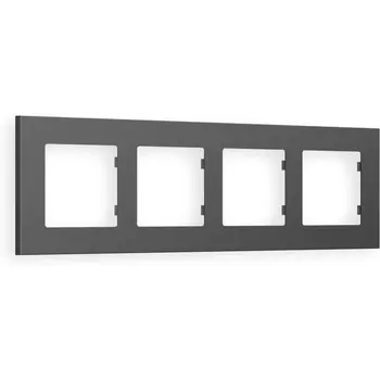 Рамка Ambrella Volt ALFA Qubi (Антрацит серый) 4-ая AF250654