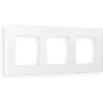 Рамка Ambrella Volt ALFA Qubi (Белый матовый) 3-ая AF250123