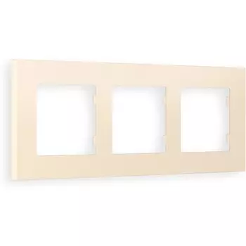 Рамка Ambrella Volt ALFA Qubi (Бежевый матовый) 3-ая AF250333