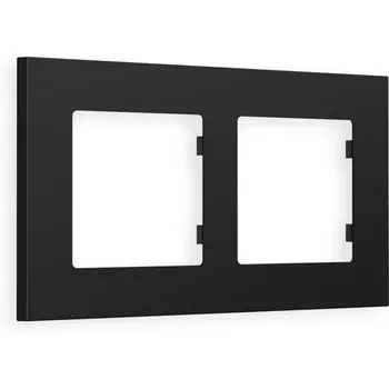 Рамка Ambrella Volt ALFA Qubi (Черный матовый) 2-ая AF250702