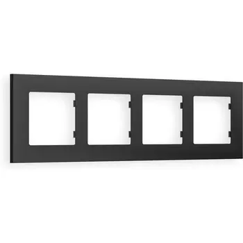 Рамка Ambrella Volt ALFA Qubi (Графит Мягкое касание) 4-ая AF250804