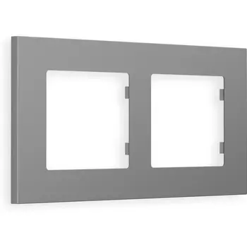 Рамка Ambrella Volt ALFA Qubi (Сталь матовый) 2-ая AF250502