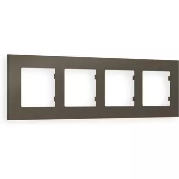 Рамка Ambrella Volt ALFA Qubi (Темная бронза матовый) 4-ая AF250634