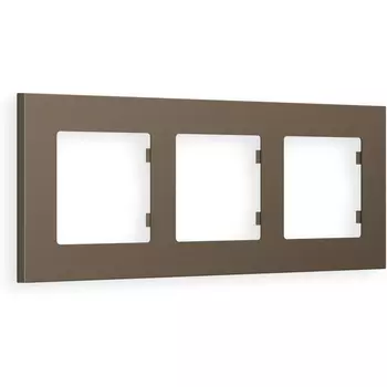 Рамка Ambrella Volt ALFA Qubi (Темная бронза матовый) 3-ая AF250633