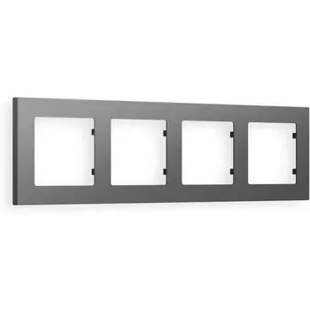 Рамка Ambrella Volt ALFA Techno (Антрацит серый) 4-ая AF220654