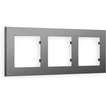 Рамка Ambrella Volt ALFA Techno (Антрацит серый) 3-ая AF220653