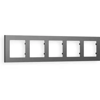 Рамка Ambrella Volt ALFA Techno (Антрацит серый) 5-ая AF220655