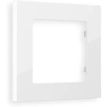 Рамка Ambrella Volt ALFA Techno (Белый глянец) 1-ая AF220101