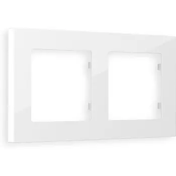 Рамка Ambrella Volt ALFA Techno (Белый глянец) 2-ая AF220102