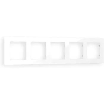 Рамка Ambrella Volt ALFA Techno (Белый глянец) 5-ая AF220105