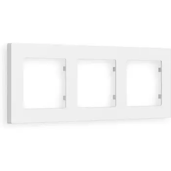 Рамка Ambrella Volt ALFA Techno (Белый матовый) 3-ая AF220123