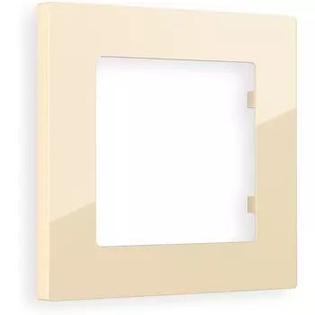 Рамка Ambrella Volt ALFA Techno (Бежевый глянец) 1-ая AF220301