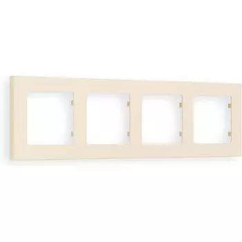 Рамка Ambrella Volt ALFA Techno (Бежевый матовый) 4-ая AF220334