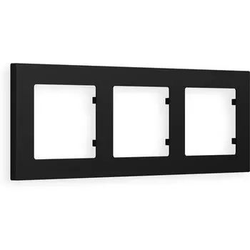 Рамка Ambrella Volt ALFA Techno (Черный матовый) 3-ая AF220703