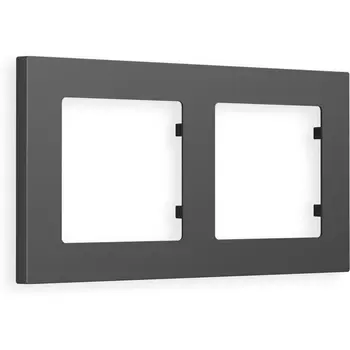 Рамка Ambrella Volt ALFA Techno (Графит Мягкое касание) 2-ая AF220802