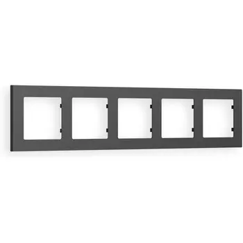 Рамка Ambrella Volt ALFA Techno (Графит Мягкое касание) 5-ая AF220805