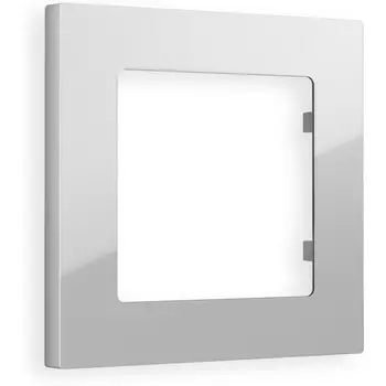 Рамка Ambrella Volt ALFA Techno (Серебро глянец) 1-ая AF220401