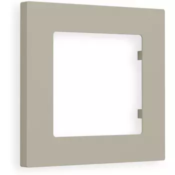 Рамка Ambrella Volt ALFA Techno (Серо-бежевый матовый) 1-ая AF220361