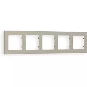 Рамка Ambrella Volt ALFA Techno (Серо-бежевый матовый) 5-ая AF220365