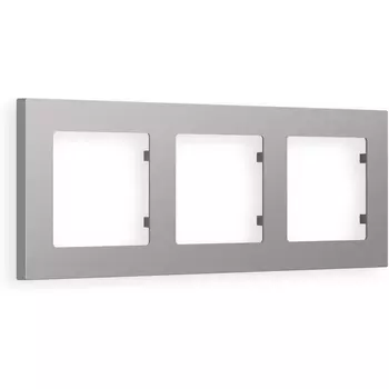 Рамка Ambrella Volt ALFA Techno (Сталь матовый) 3-ая AF220503