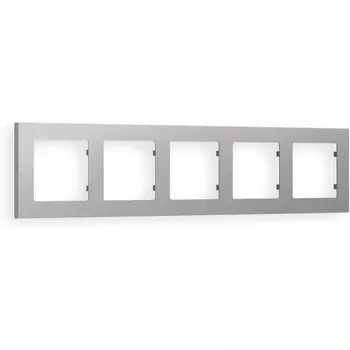 Рамка Ambrella Volt ALFA Techno (Сталь матовый) 5-ая AF220505