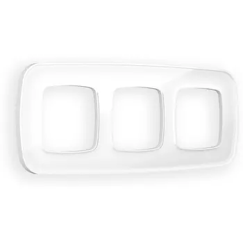 Рамка Ambrella Volt OMEGA Coint (Белый Стекло органическое) 3-ая OF640103