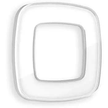 Рамка Ambrella Volt OMEGA Coint (Белый Стекло органическое/Серебро) 1-ая OF640131