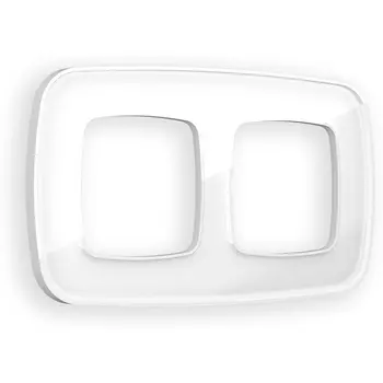 Рамка Ambrella Volt OMEGA Coint (Белый Стекло органическое) 2-ая OF640102